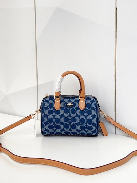 None Handbags - Coach small denim bag